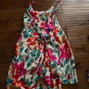 Vici Vibrant Floral Midi Dress